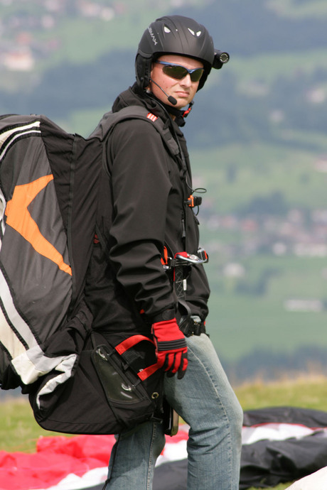 Stoere paraglider