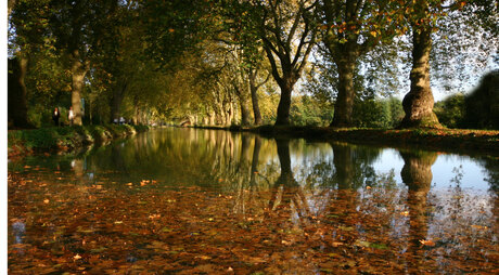 Kanaal in herfstsfeer