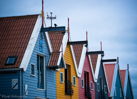 Gekleurde huisjes Zoutkamp