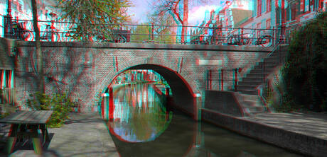 Nieuwegracht Utrecht 3D stereo-set Lumix GF3