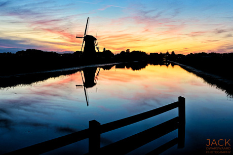 Zon gaat onder