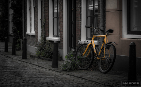 De gele fiets