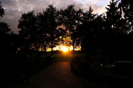 Zonsondergang Camping de Veldmeijer Weerselo