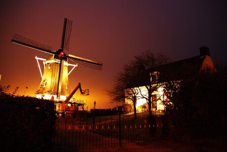 Molen van Kampen by night...