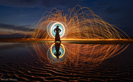 Lightpainting en staalwol draaien