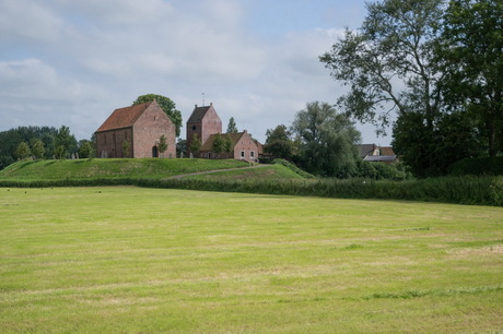 Kerk op de wierde van Ezinge (Gr.)