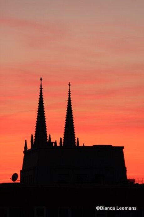 Zonsondergang In Antwerpen