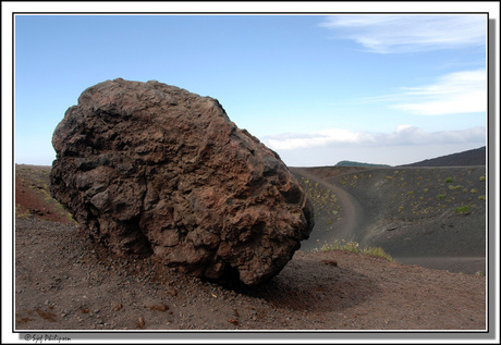 Lavablok bij de etna