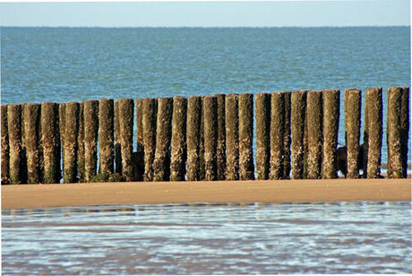 Lijnen op het strand