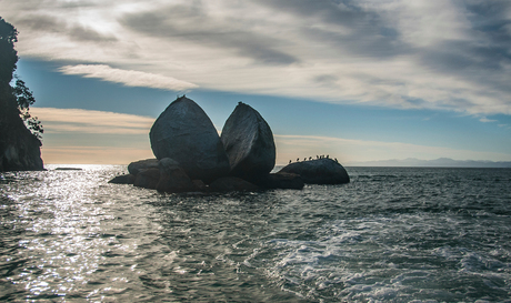 Split apple, Abel Tasman NP, Nieuw Zeeland