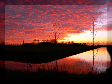 in vuur en vlam