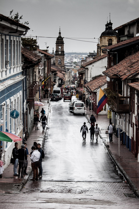 a rainy day in Bogota