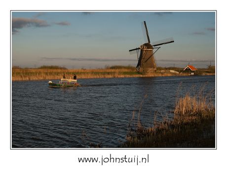 Windy evening at Kinderdijk