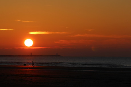 Zonsondergang bij Wijk aan Zee