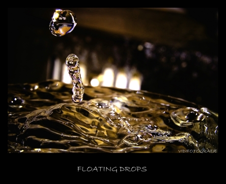 Floating drops