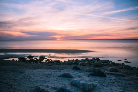 Zonsondergang in Denemarken