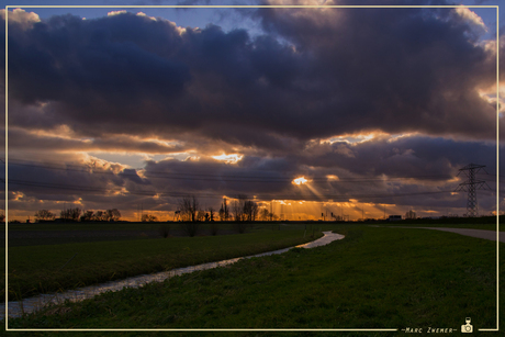 Licht raakt de aarde aan