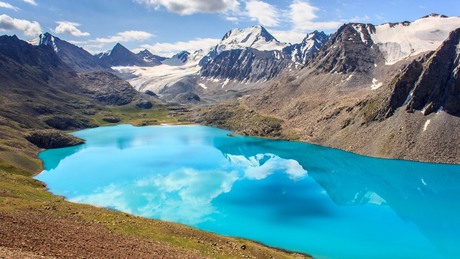 Gletsjermeer in Kirgizie