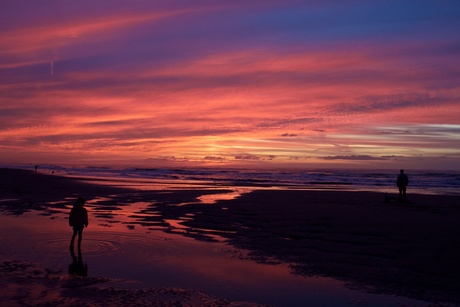 Zonsondergang vanaf het Zuiderstrand