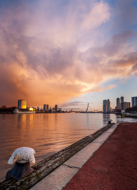 Rotterdam zonsopkomst