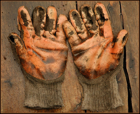 natte handschoenen