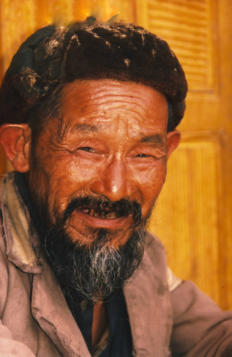 Oude man in Yangshoo