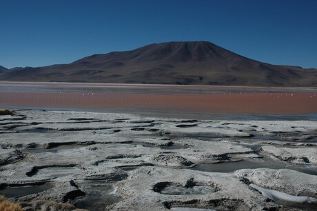 Bolivia red lake