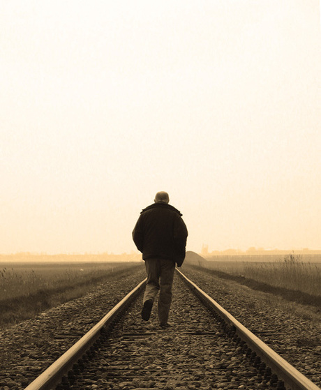 Walking on the railroad