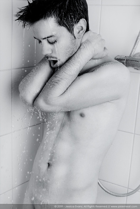 male shower