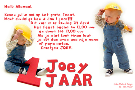 Uitnodiging Joey