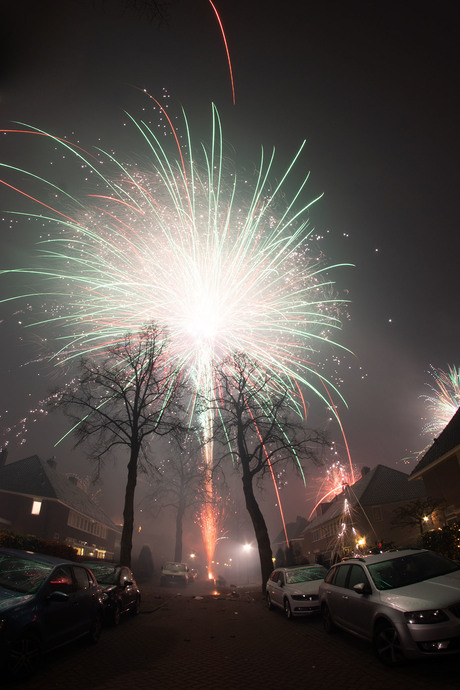 Vuurwerk in Huizen