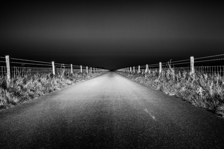 The road to vanishing point.