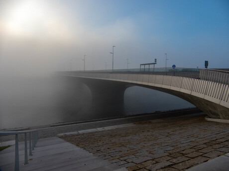 Nevengeul in de mist