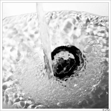 water in zwart/wit