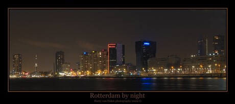 Rotterdam by night (panorama in HDR)