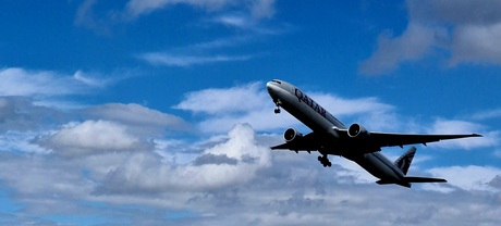 In de wolken
