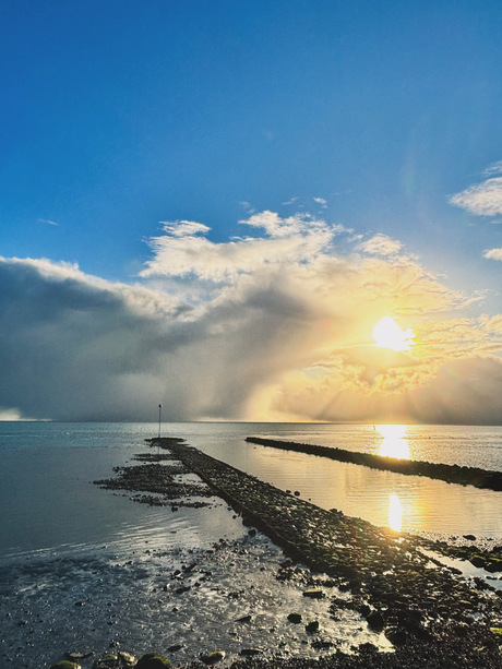 Beautiful clouds above the Waddensea
