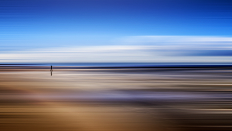 Alone on the beach..