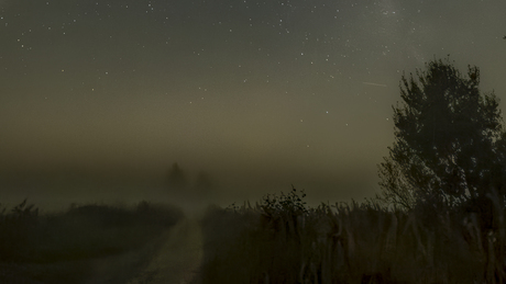 Alleen, in de duisternis