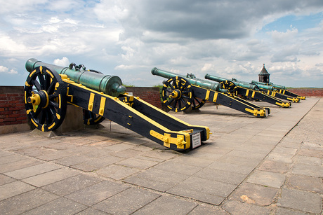 Kanonnen op de uitkijk in Duitsland
