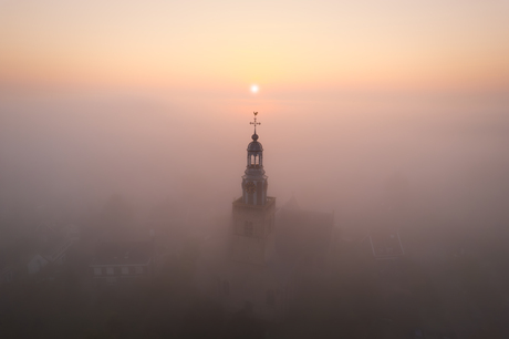 Early morning in a Dutch village