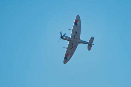 De spitfire in vlucht