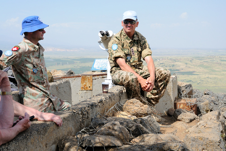 VN observatoren op de Golan Hoogvlakte