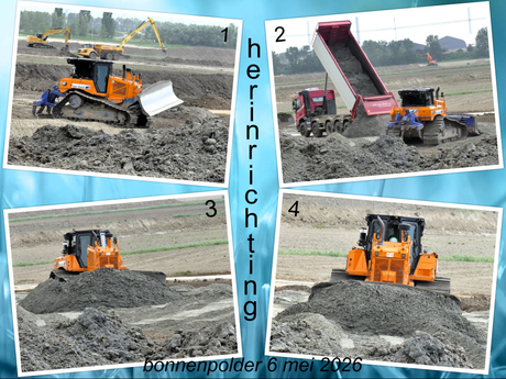 Collage  Herinrichting  Bonnenpolder   Materieel  in AKTIE  op 6 mei 2026  