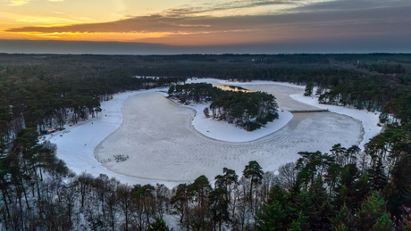 Hens bij Zonsondergang!