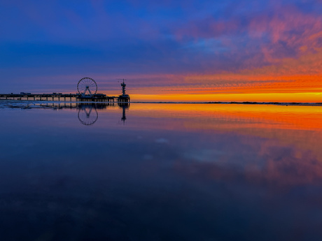 Sunset at scheveningen