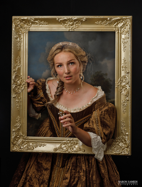 dame uit de schilderij