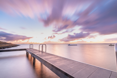 Steiger in de ochtend