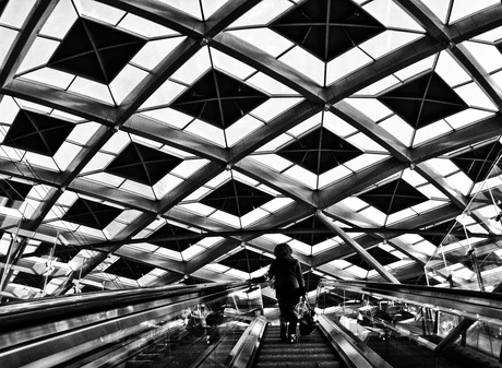 upstairs