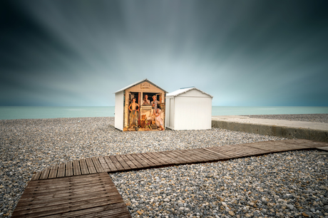 Franse strandhuisjes